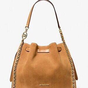 Michael Kors Suede Tan Shoulder Bag